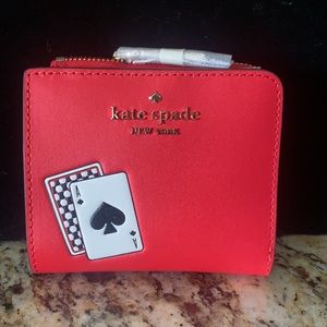 NWT Kate Spade playing card wallet